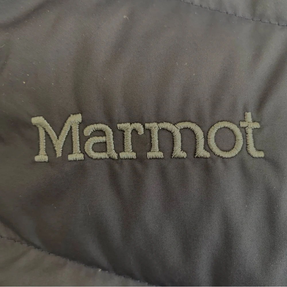 Marmot Women's Montreal Blue Down Puffer Coat Parka with Faux Fur Trim - Picture 7 of 14